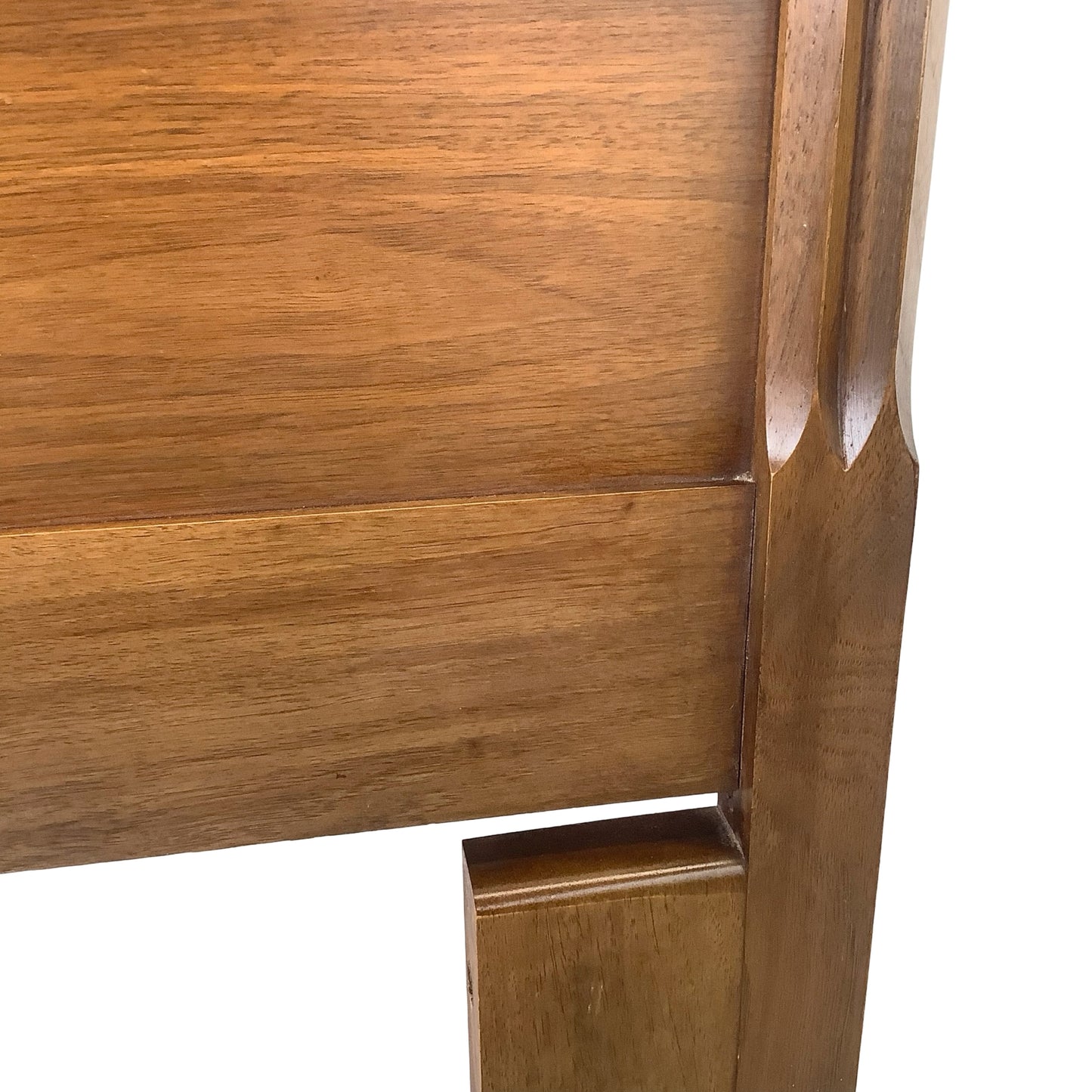Mid-Century Modern Walnut Headboard | Vintage Full/Queen |GeometricDesign