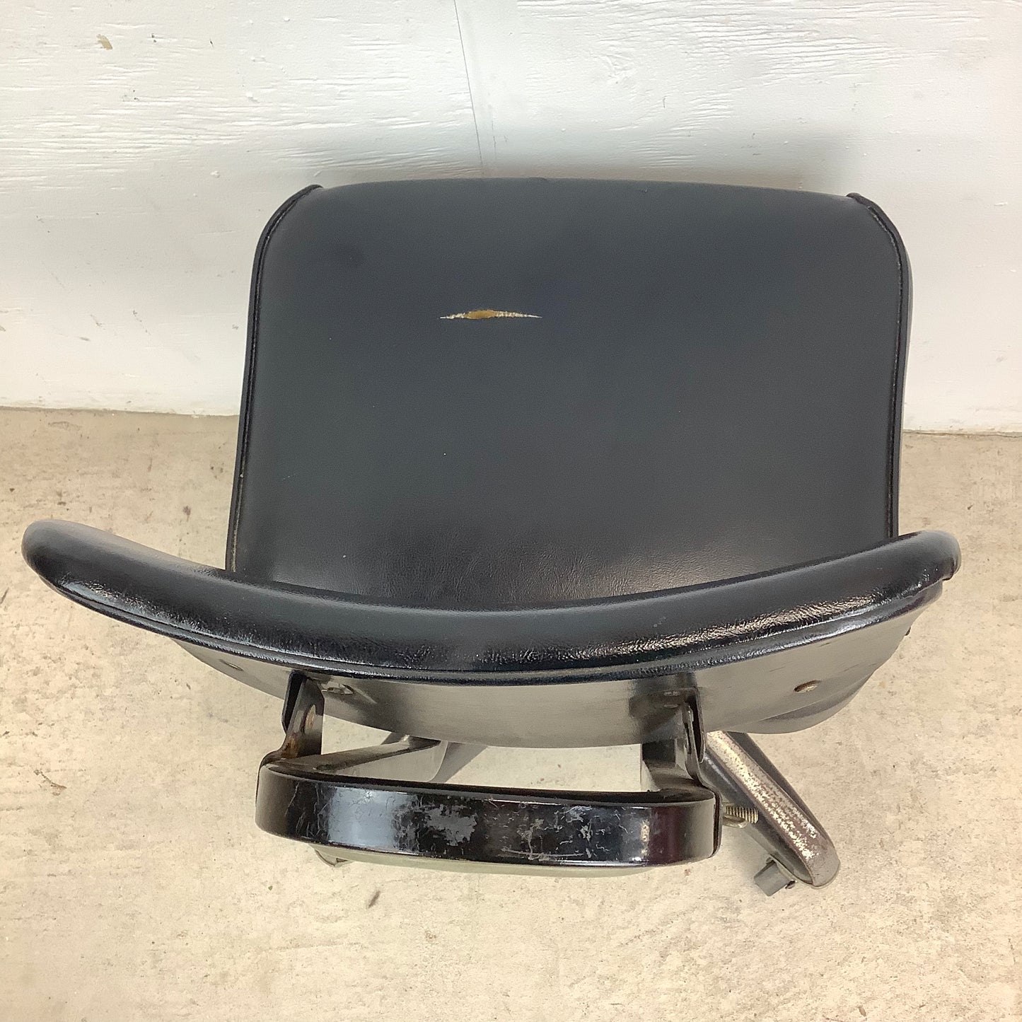 Vintage Industrial Tanker Chair With Four-Prong Wheeled Base