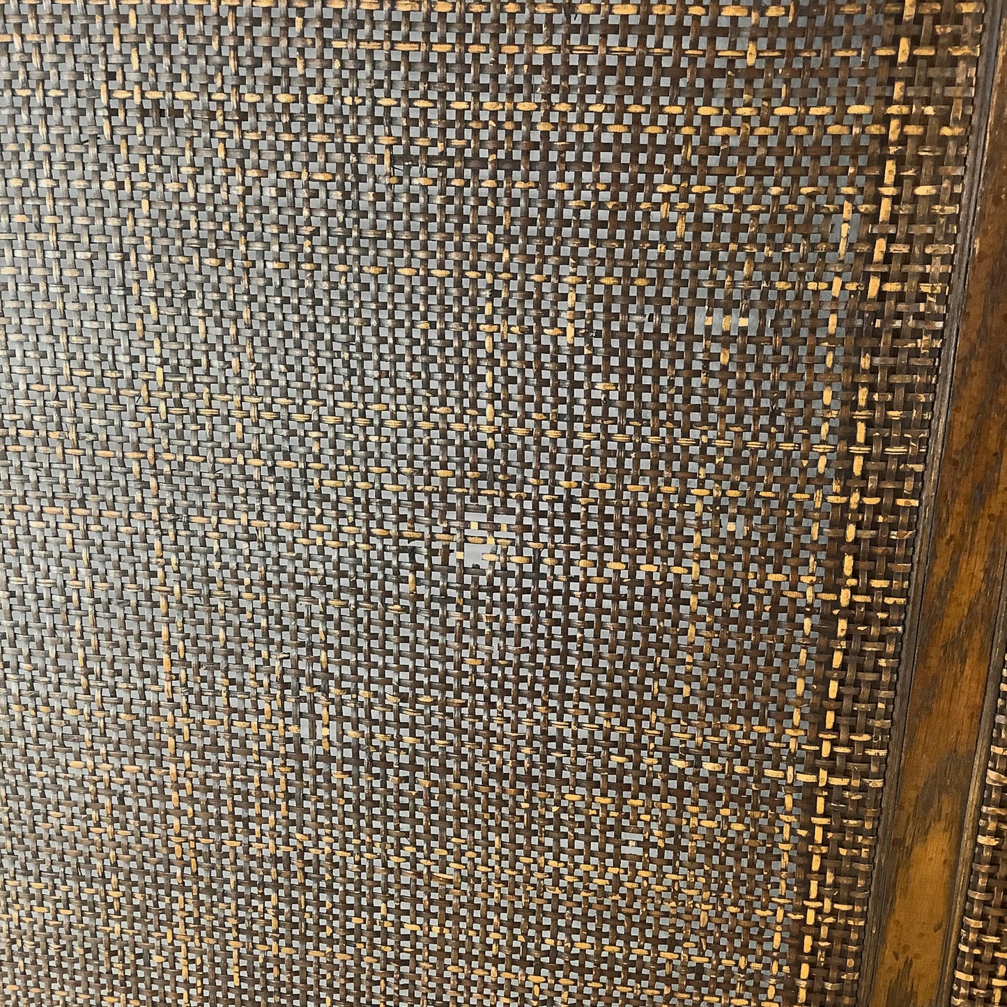 Mid-Century Cane Front Headboard- King Size