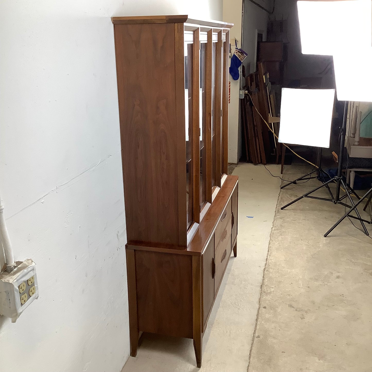 Mid-Century Modern Sideboard Display Cabinet