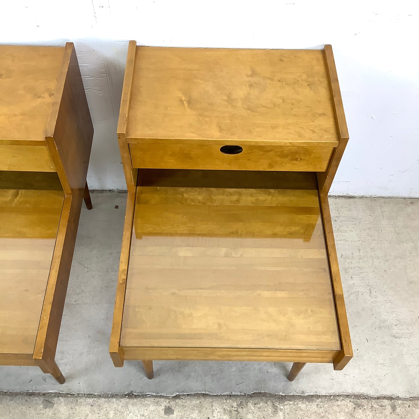 Mid-Century Two Tier Nightstands attr. Edmond Spence