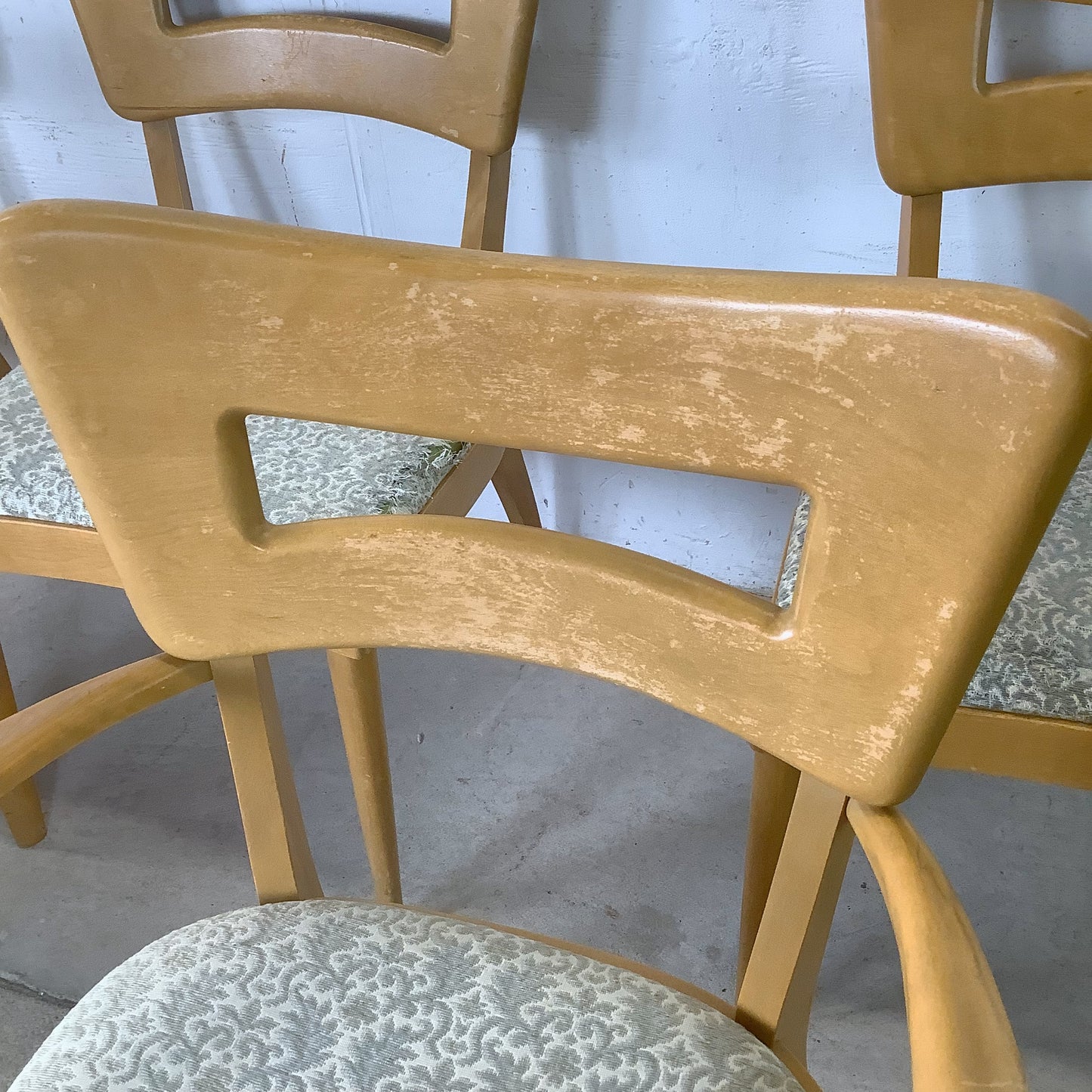 Heywood-Wakefield M 154 "Dog Bone" Dining Chairs — A Set of Six