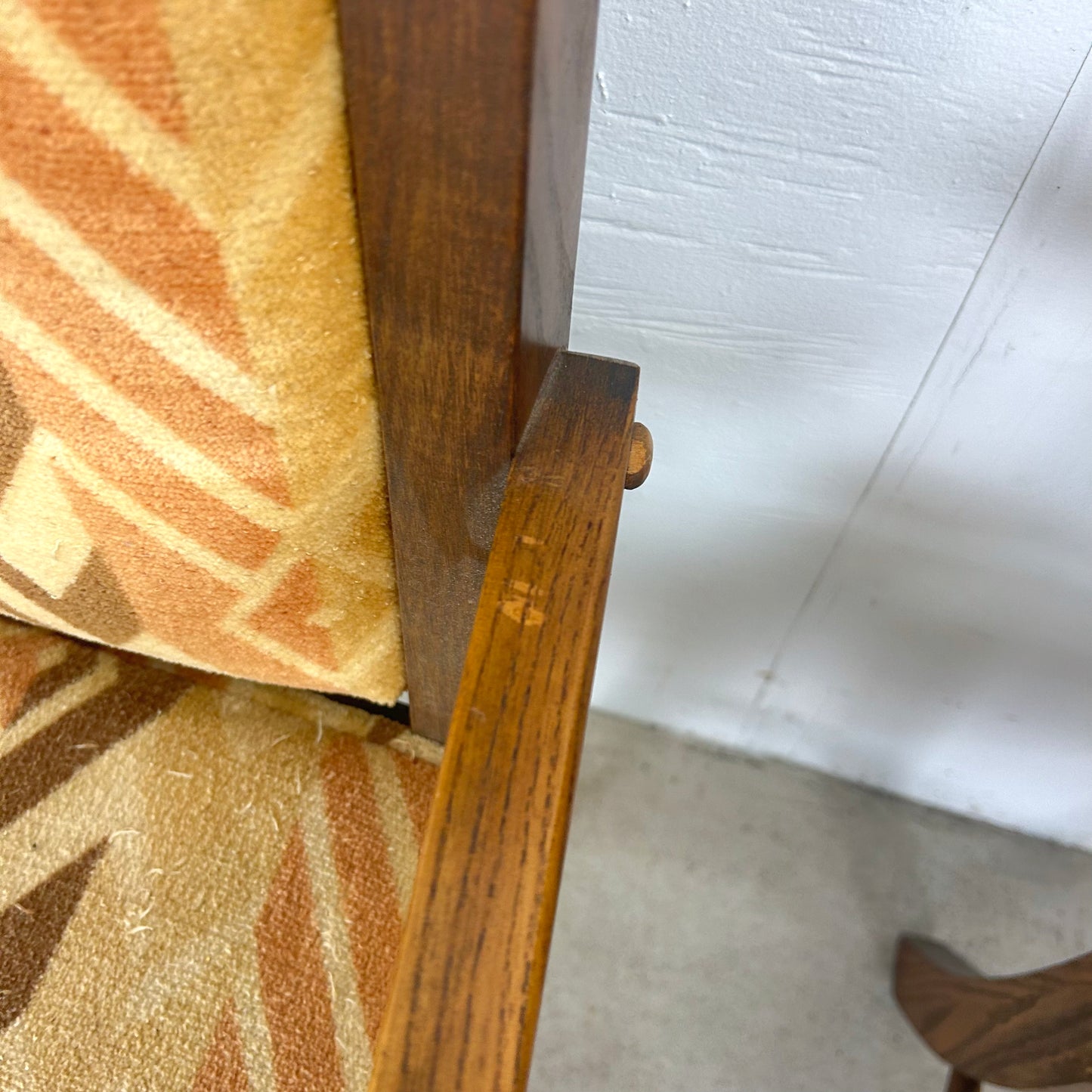 Vintage Modern High Back Dining Chairs- Set of Six