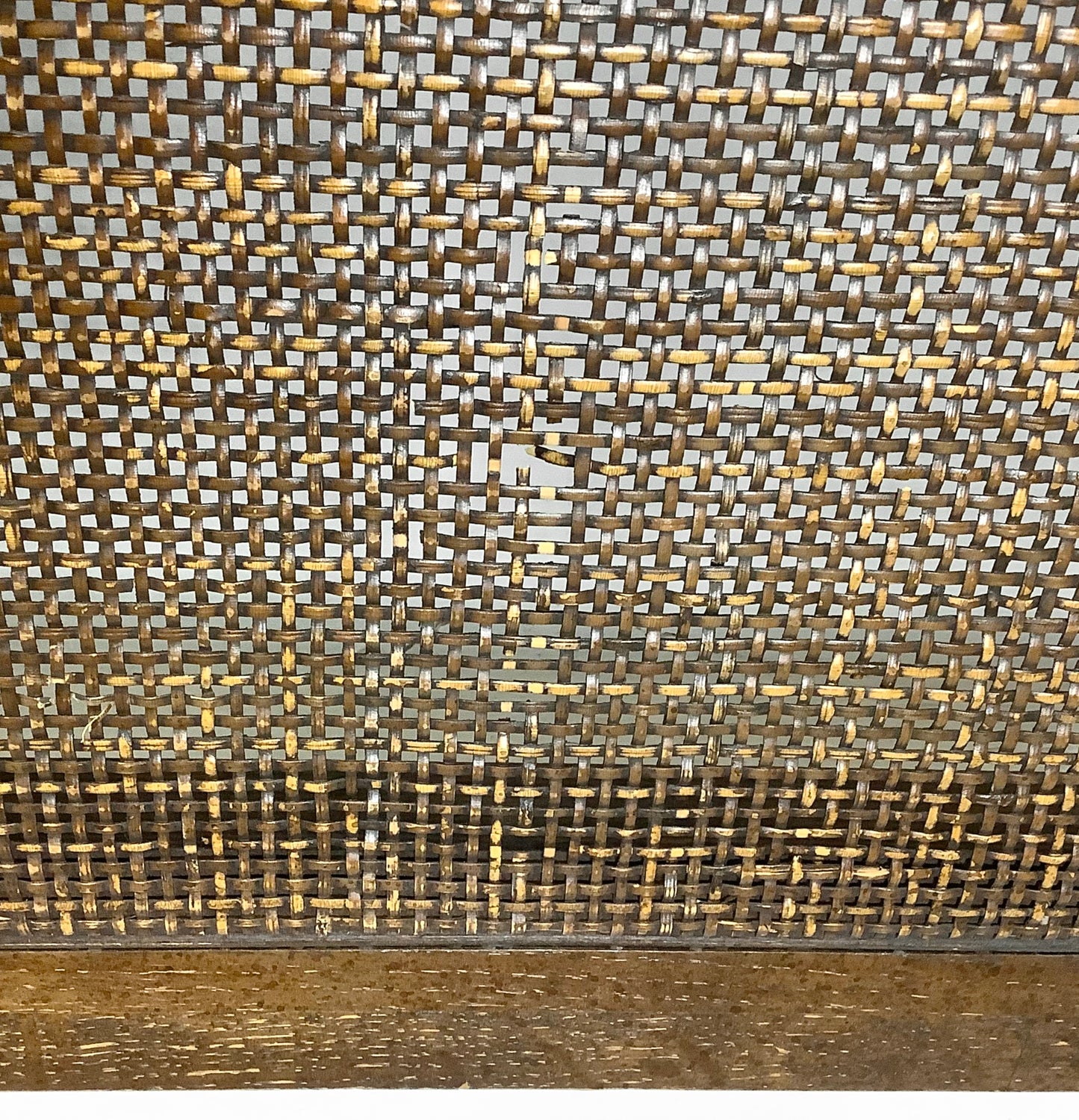 Mid-Century Cane Front Headboard- King Size