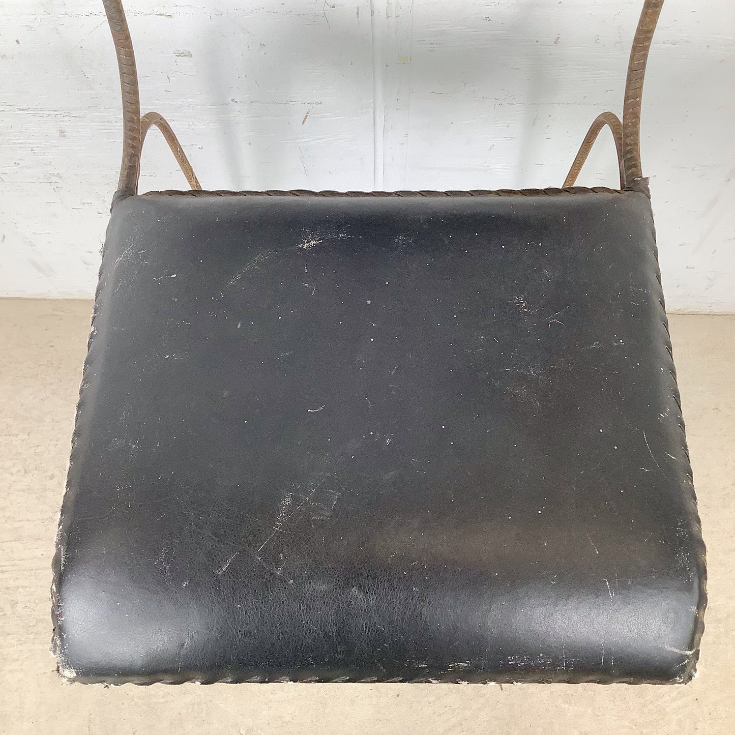Mid-Century Studio-Made Sculptural Iron Stool