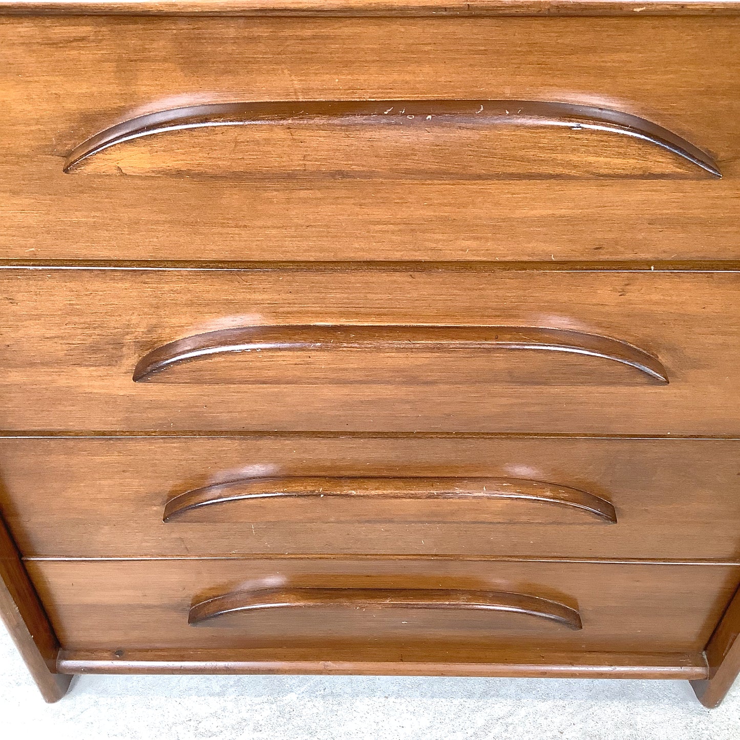 Vintage Templeton Furniture Co. Four-Drawer Walnut Chest