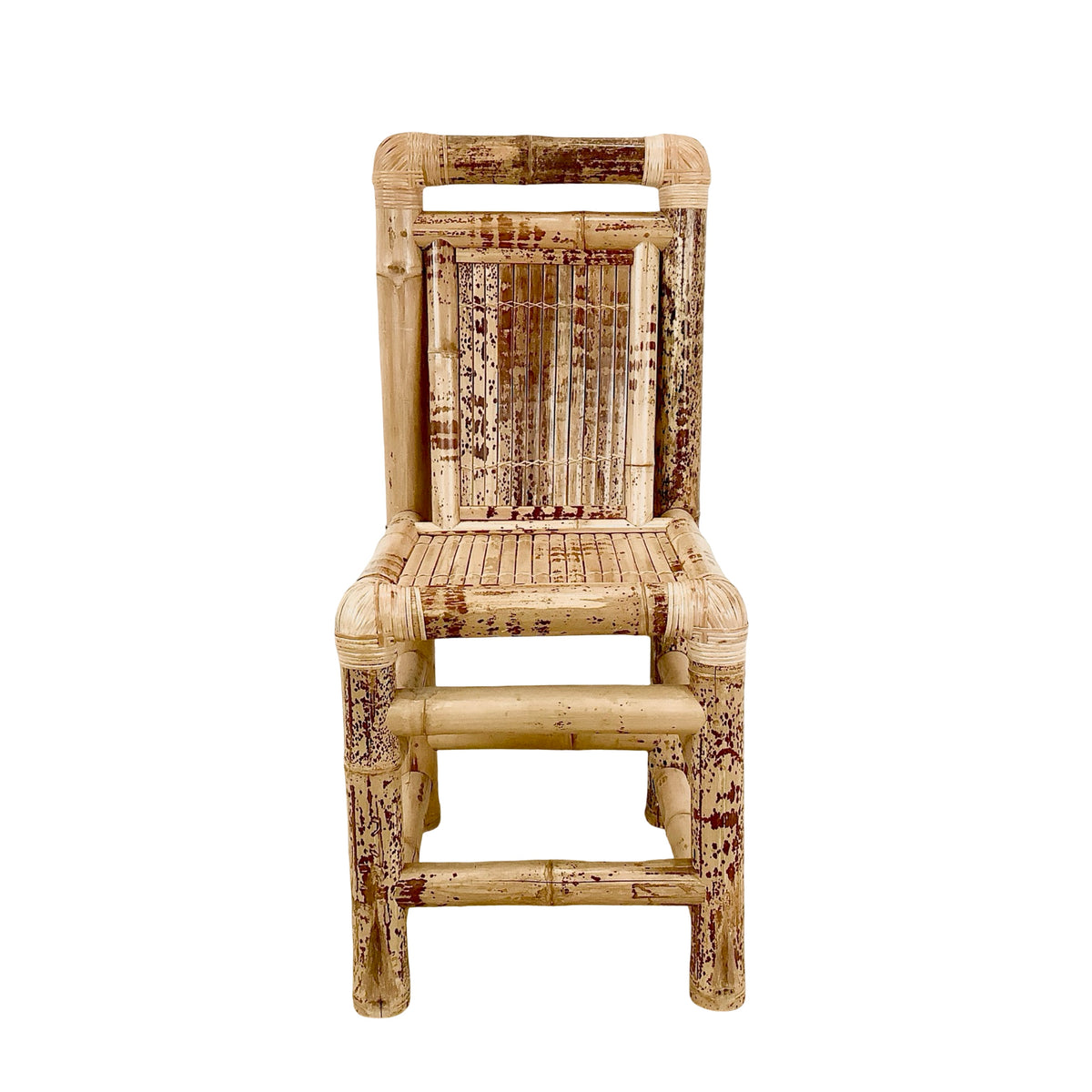 Vintage Natural Bamboo Side or Dining Chair