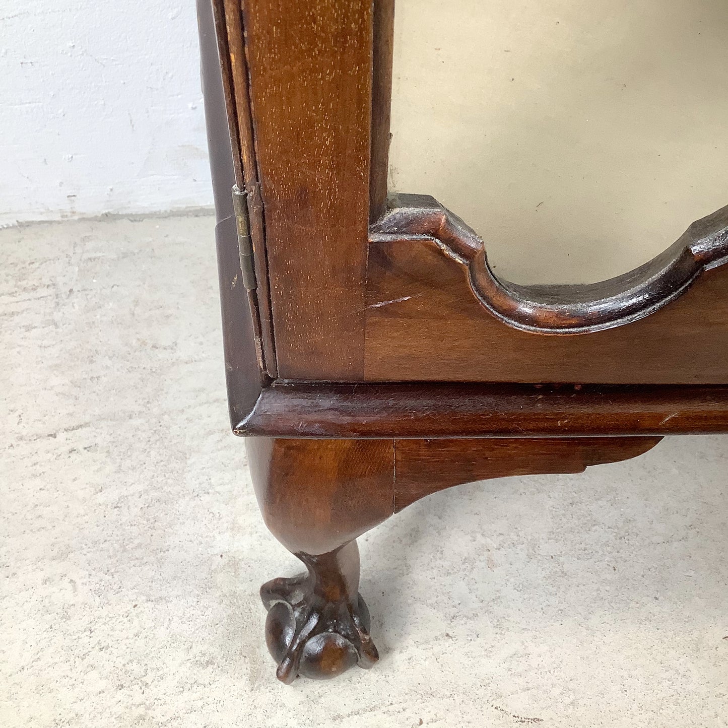 Early 20th Century Mahogany Chippendale Revival Display Cabinet