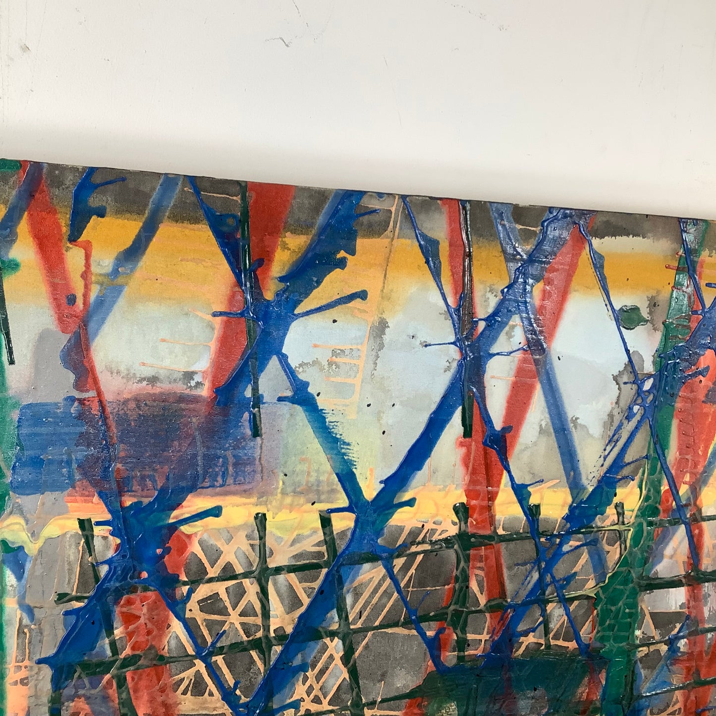 Large Contemporary Abstract Painting 70x59 – Architectural