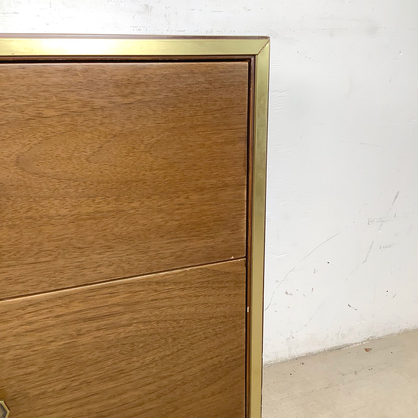 Mid-Century Brass Leg Nightstands- a Pair