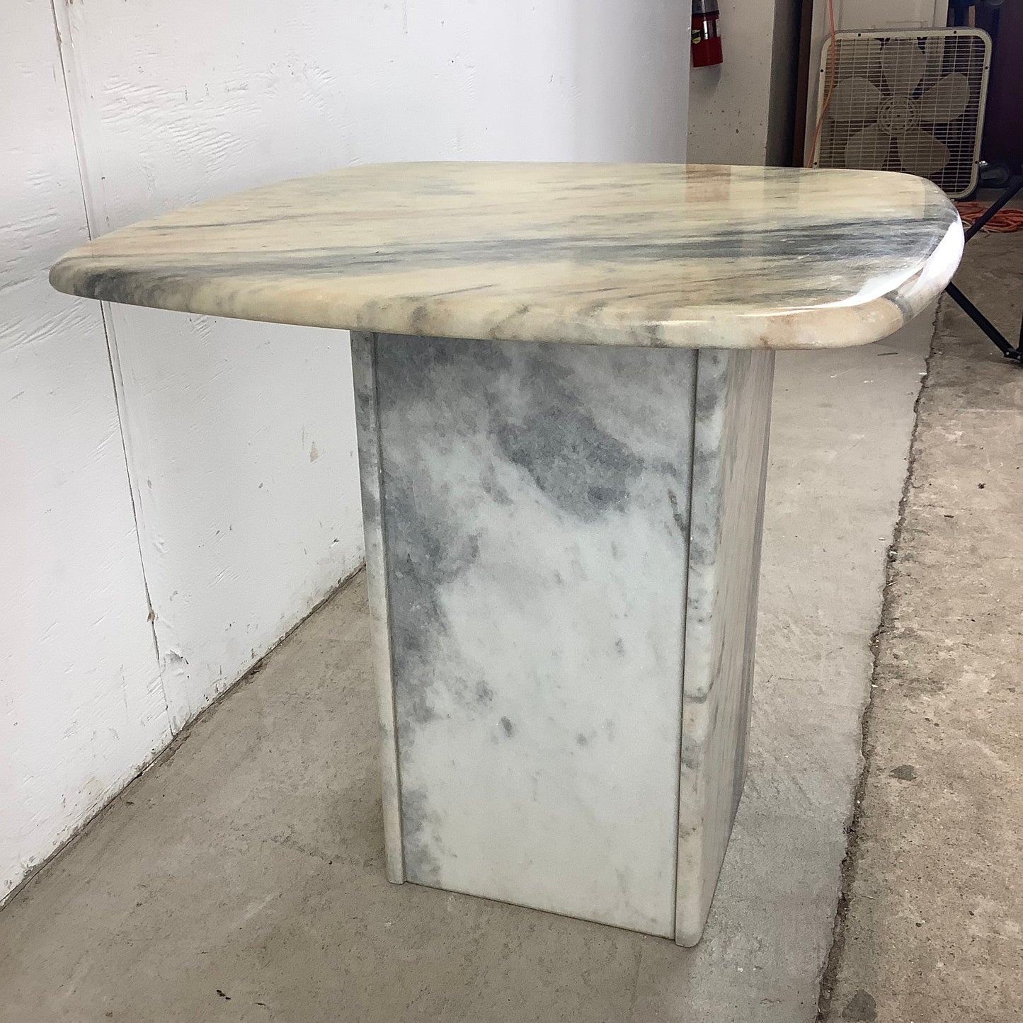 Vintage Modern Marble End Table