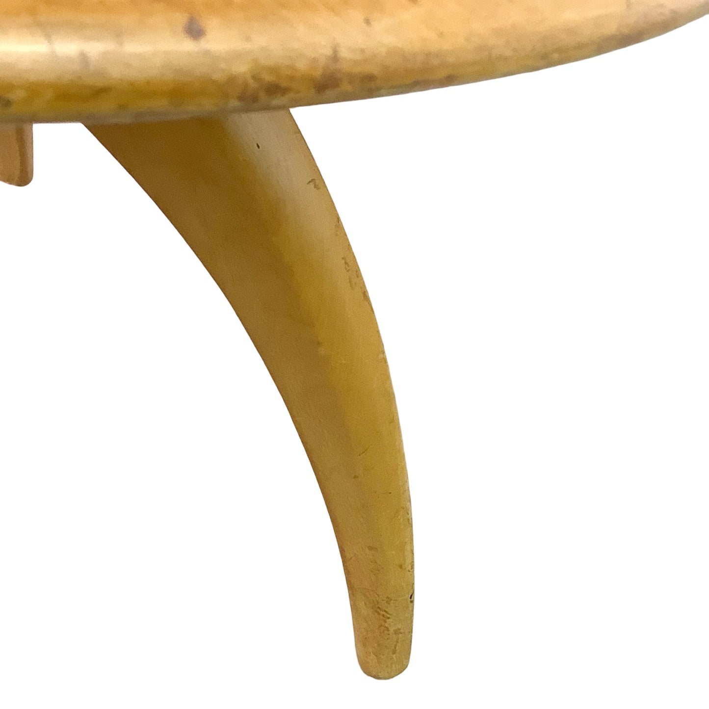 Heywood-Wakefield Solid Birch Lazy Susan Revolving Coffee Table (Wheat Finish)