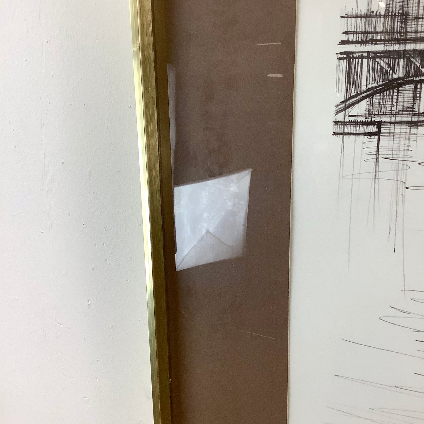 1960's Cityscape Lithograph signed Nivelle