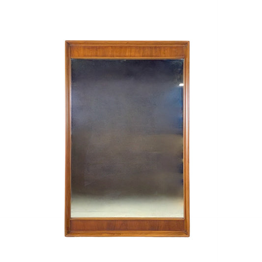 Large Mid-Century American Walnut & Pecan Mirror