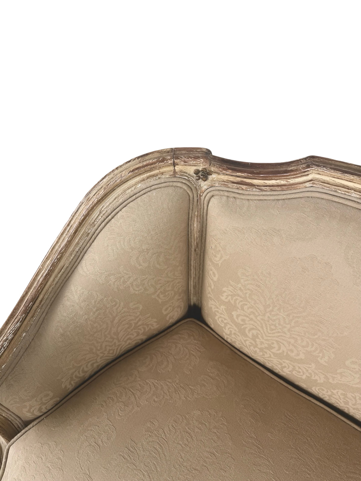 Vintage Louis XV Revival Carved Giltwood Upholstered Settee