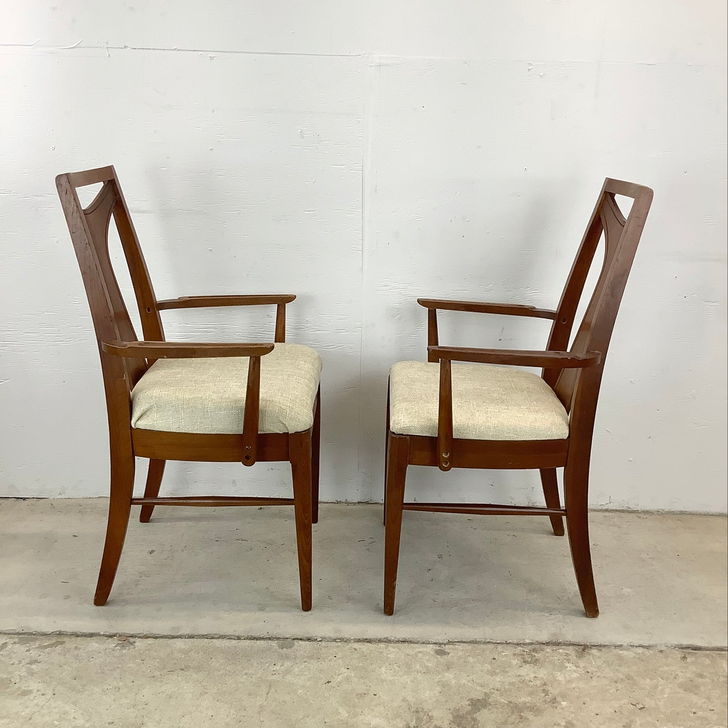 Mid-Century Walnut Dining Chairs- Six