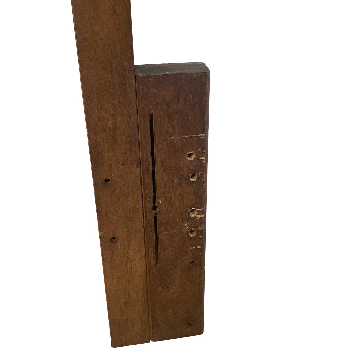 Mid-Century Modern Walnut Headboard | Vintage Full/Queen | Woven Panel Design