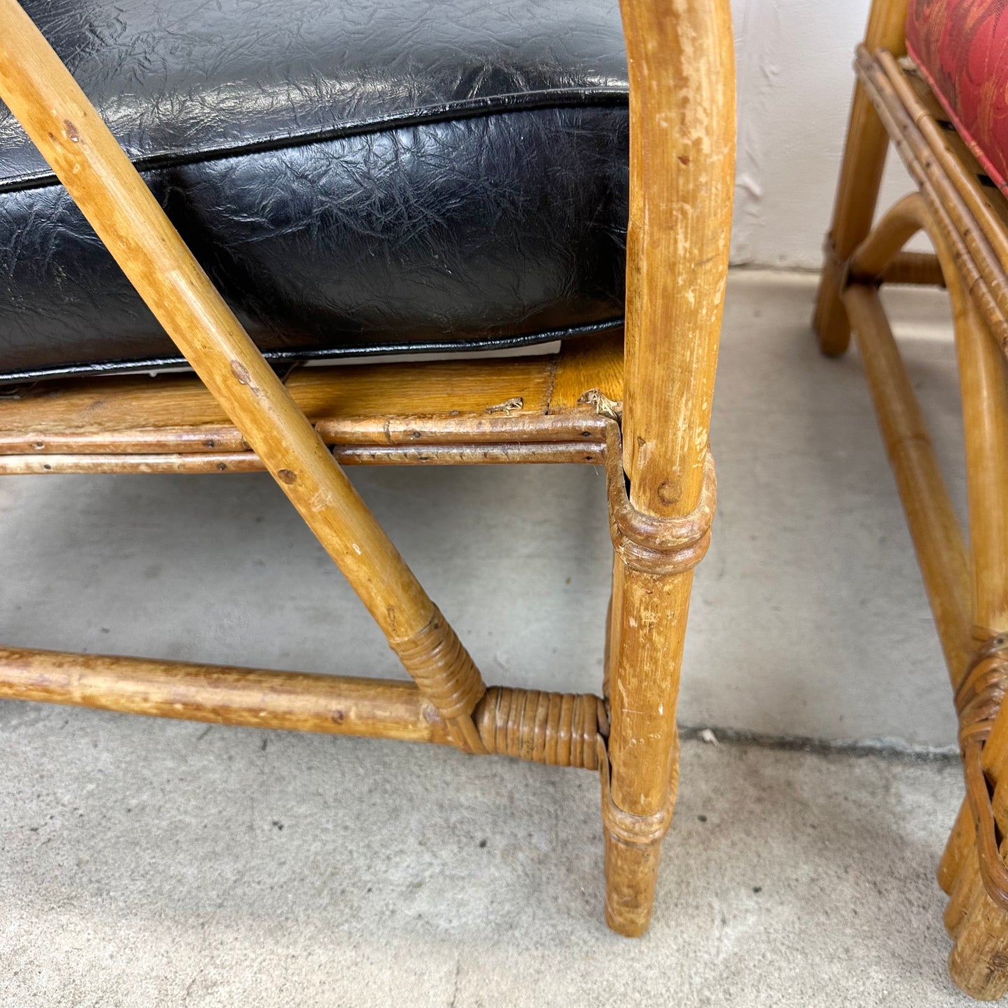 Vintage Bamboo Lounge Chairs- a Pair