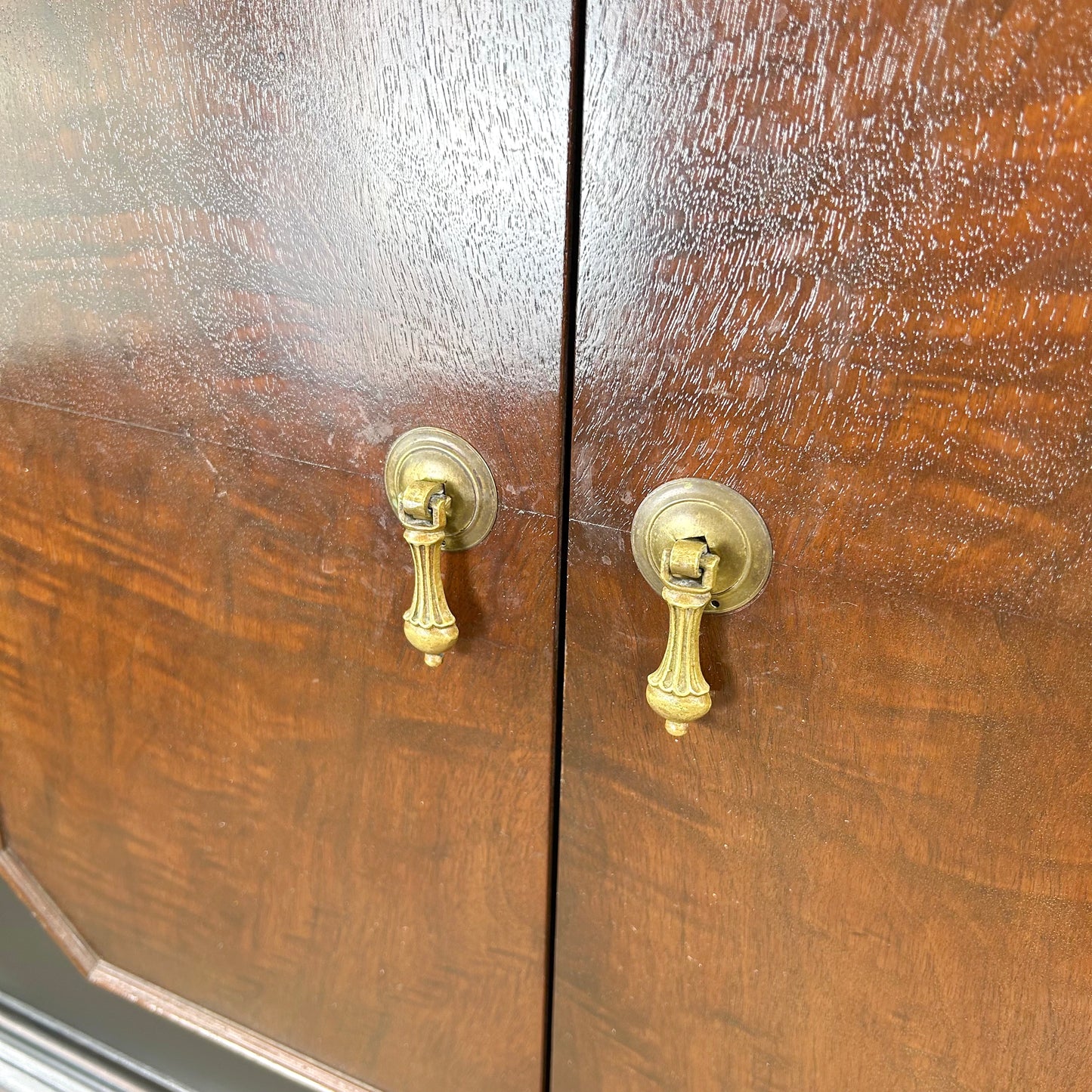 Tall Traditional Modern Bar Cabinet With Dropfront
