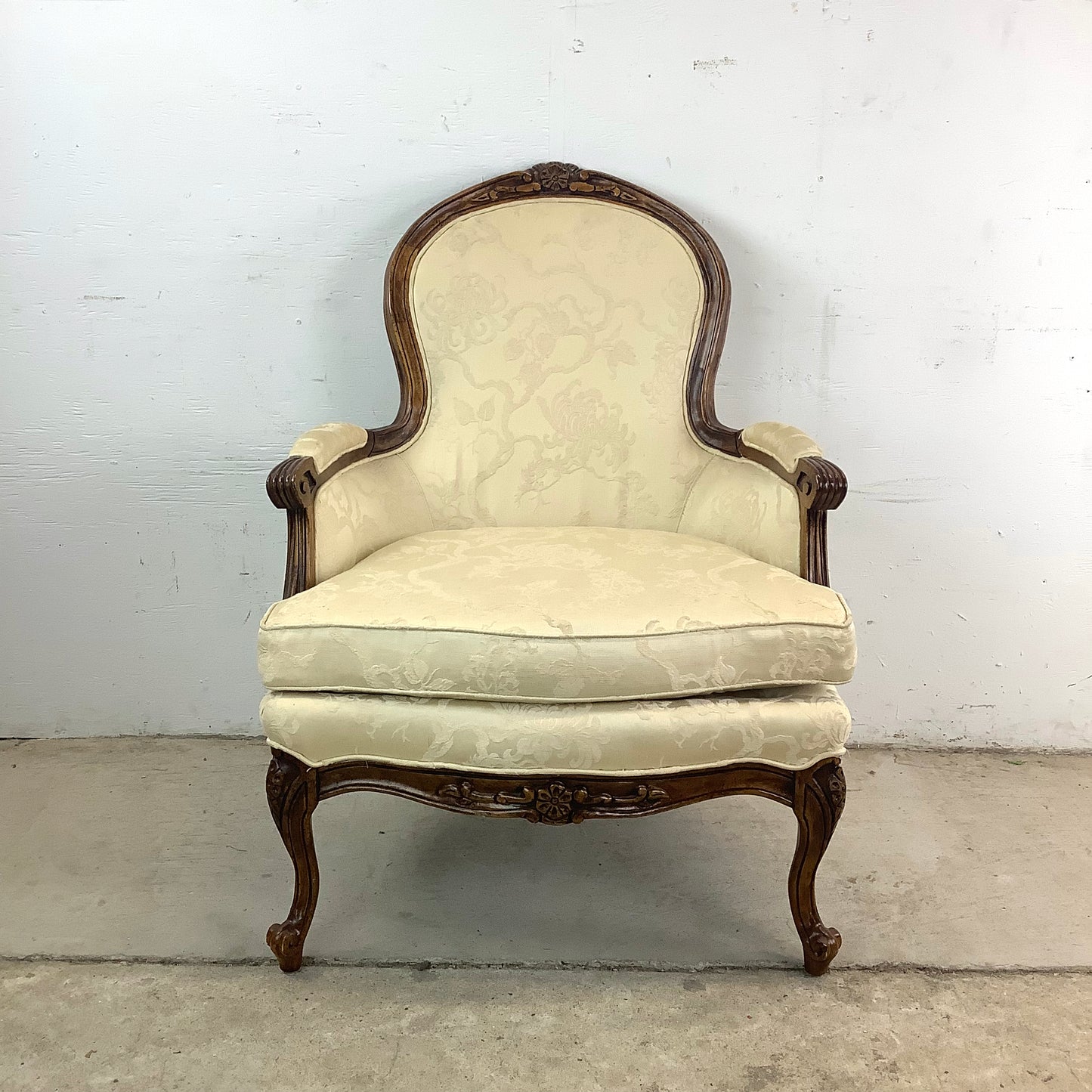 Vintage French Country Armchair by Bernhardt Furniture