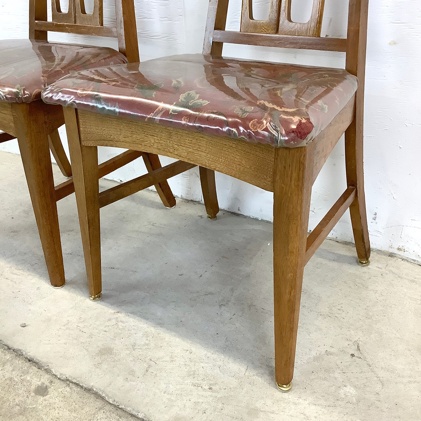 Young Manufacturing attributed Walnut Dining Chairs — A Set of Six