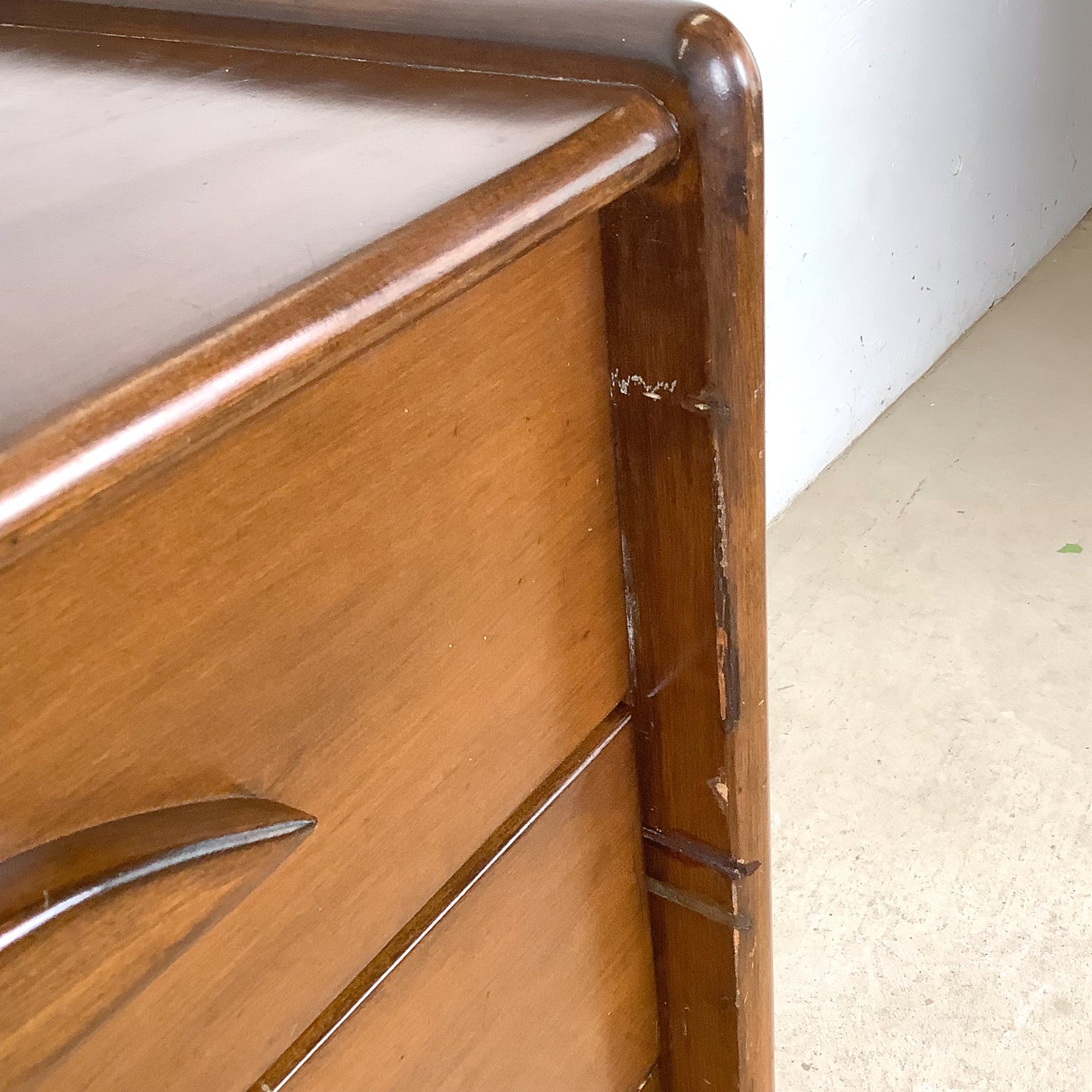 Vintage Templeton Furniture Co. Four-Drawer Walnut Chest