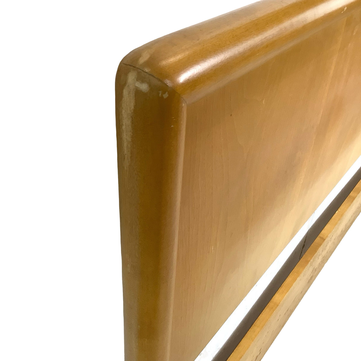 Mid-Century Modern Wood Headboard – Full/Double,  Waterfall Edge, 55"