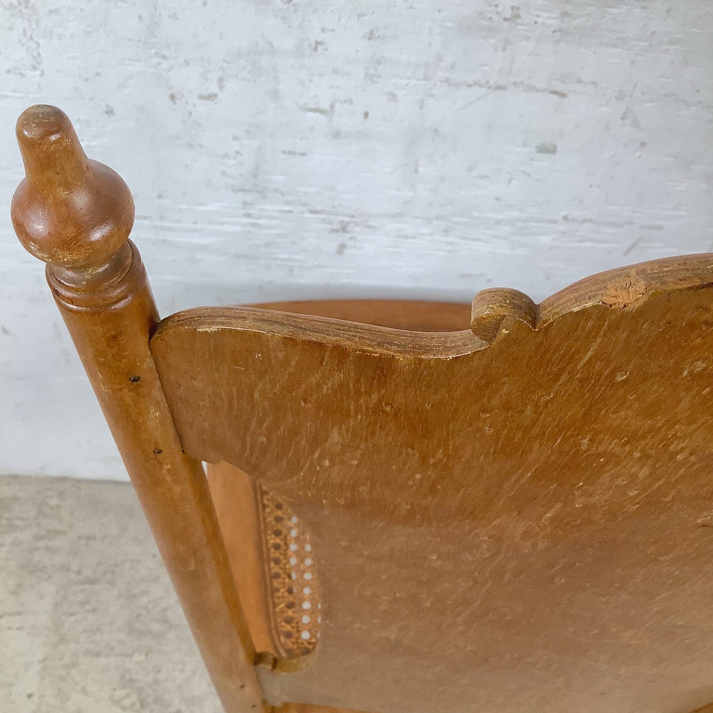 Antique Ribbon & Garland Caned Seat Side Chairs – Pair