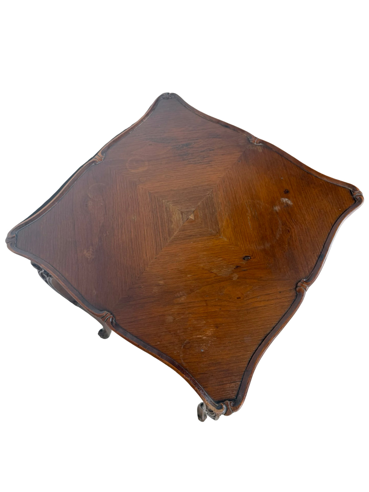 Vintage French Provincial Tall Square Occasional Table