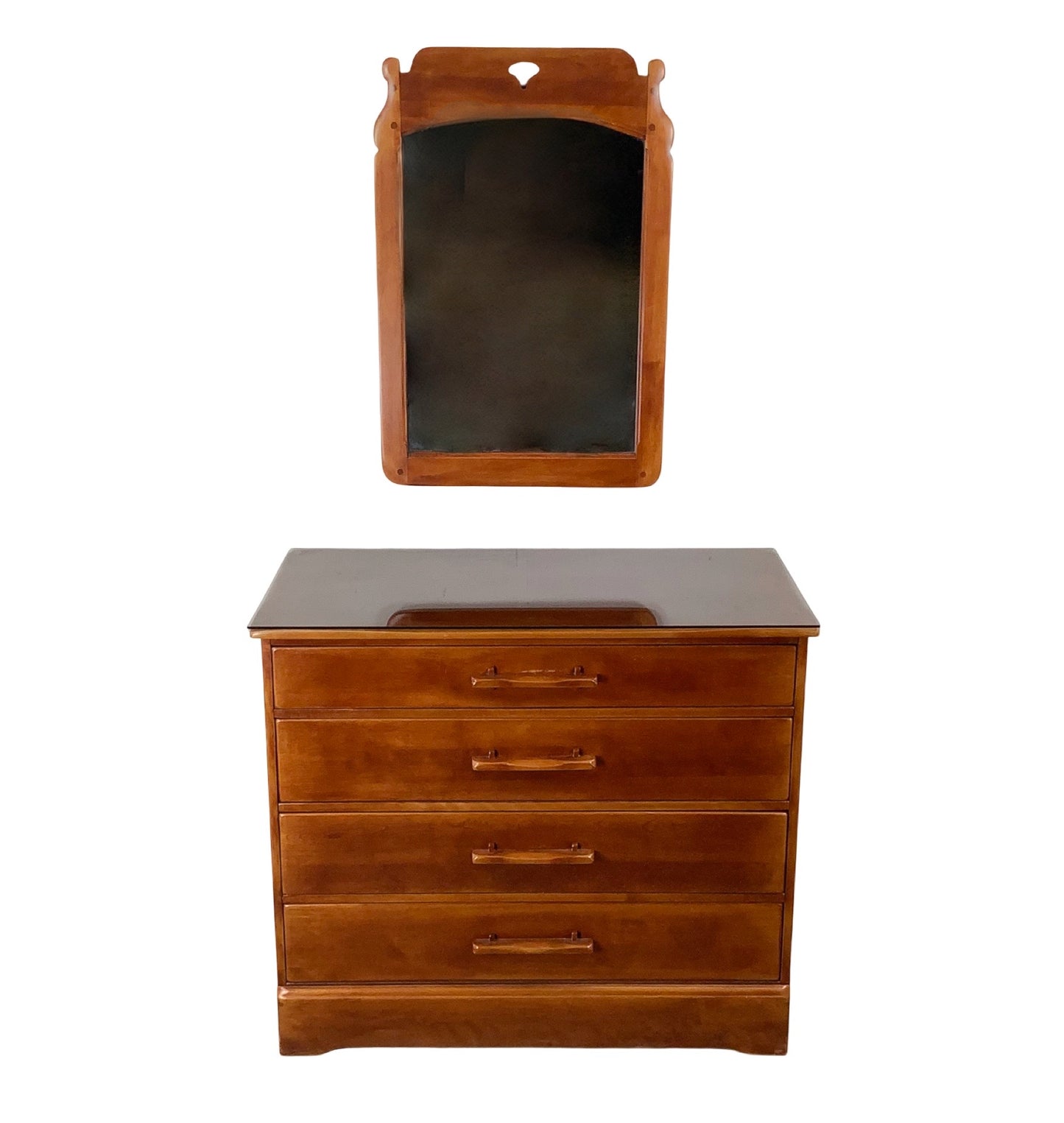 Vintage Colonial Dresser With Mirror from Cushman