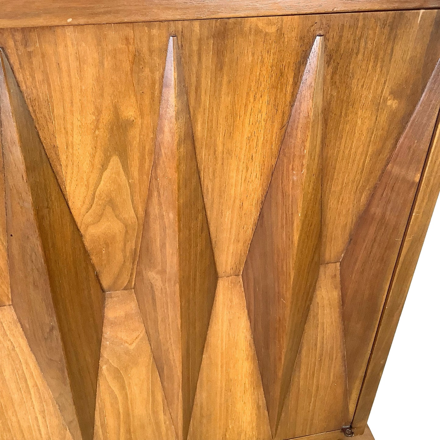 Merton Gershun for American of Martinsville "Harlequin" Walnut Mid-Century Modern Highboy Gentleman's Chest Dresser