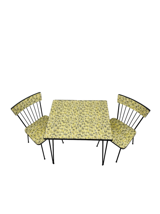Vintage 1960s American Mid-Century Child’s Dinette Table and Chair Set