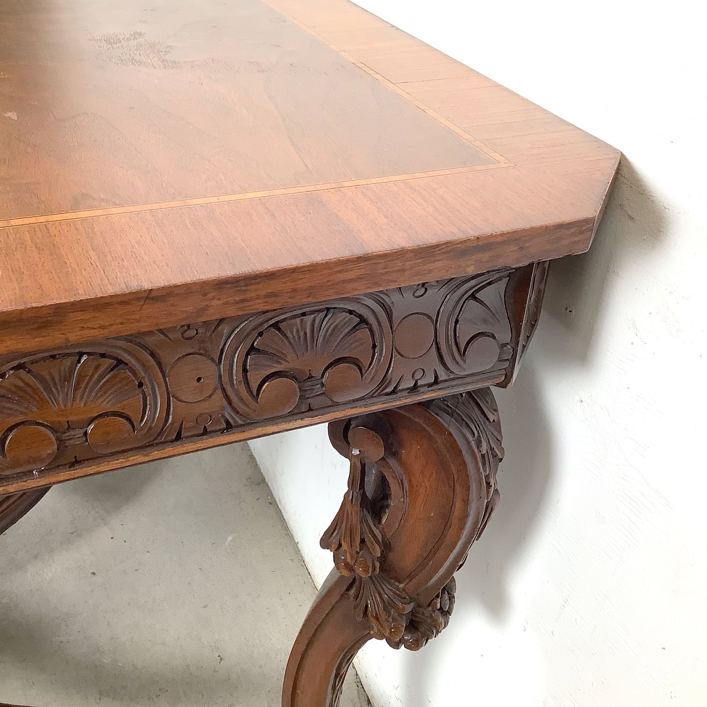 72” Carved Renaissance Revival Dining Table