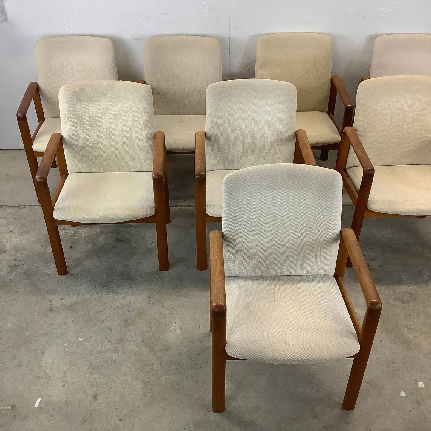 Scandinavian Modern Teak Armchairs by Jesper- set of 8