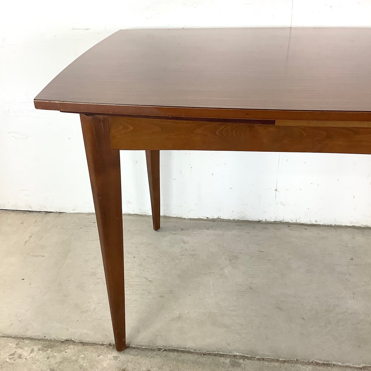 Petite Mid-Century Dining Table With leaves