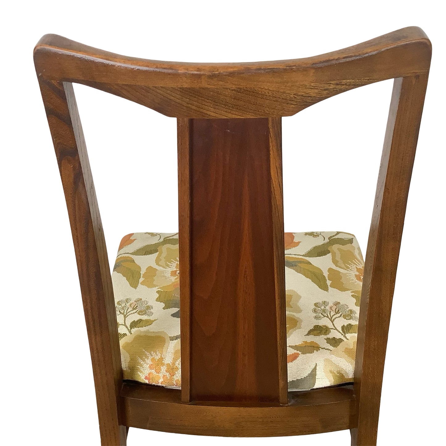 Vintage Mid-Century Modern Walnut & Cane Dining Chairs - Set of 6