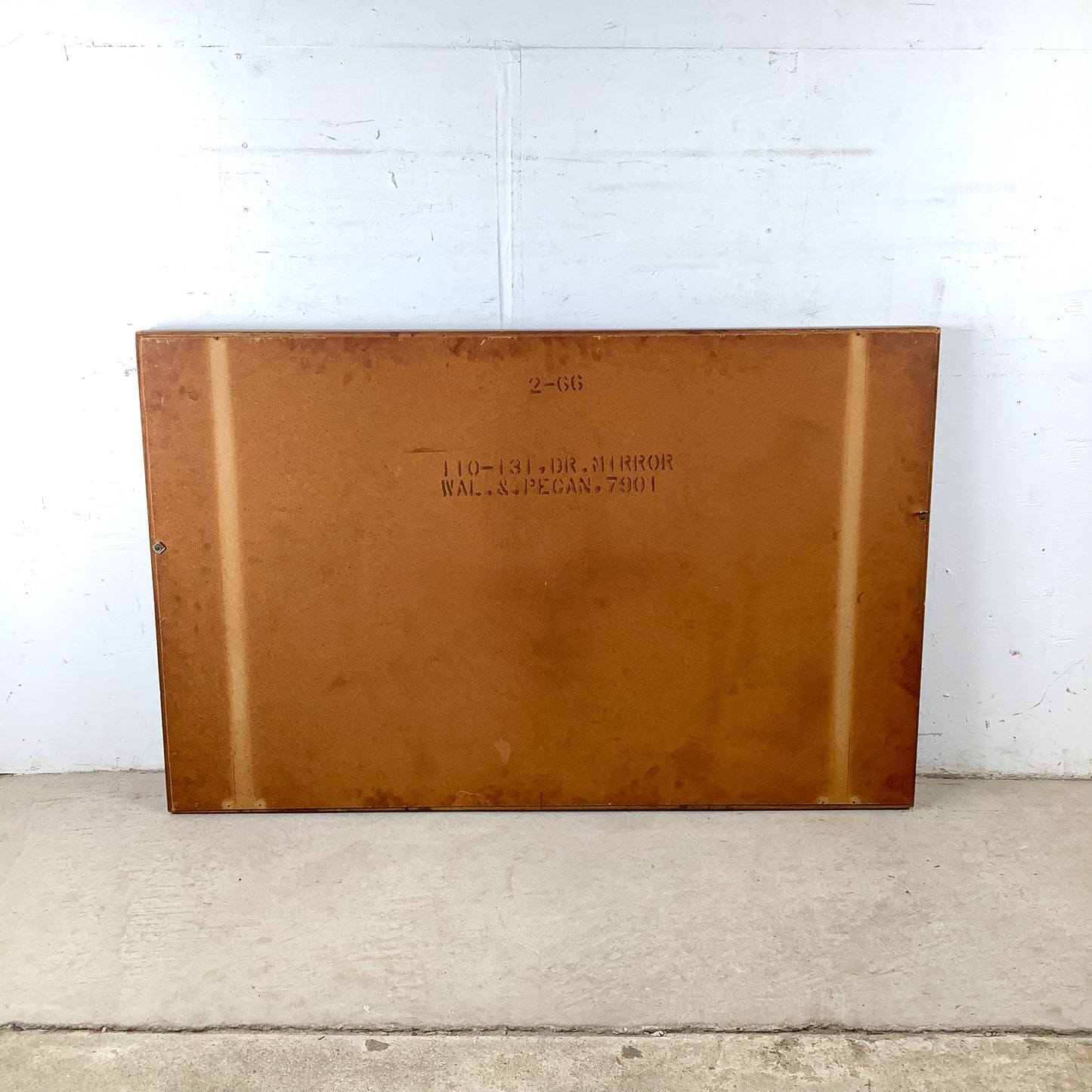 Large Mid-Century American Walnut & Pecan Mirror