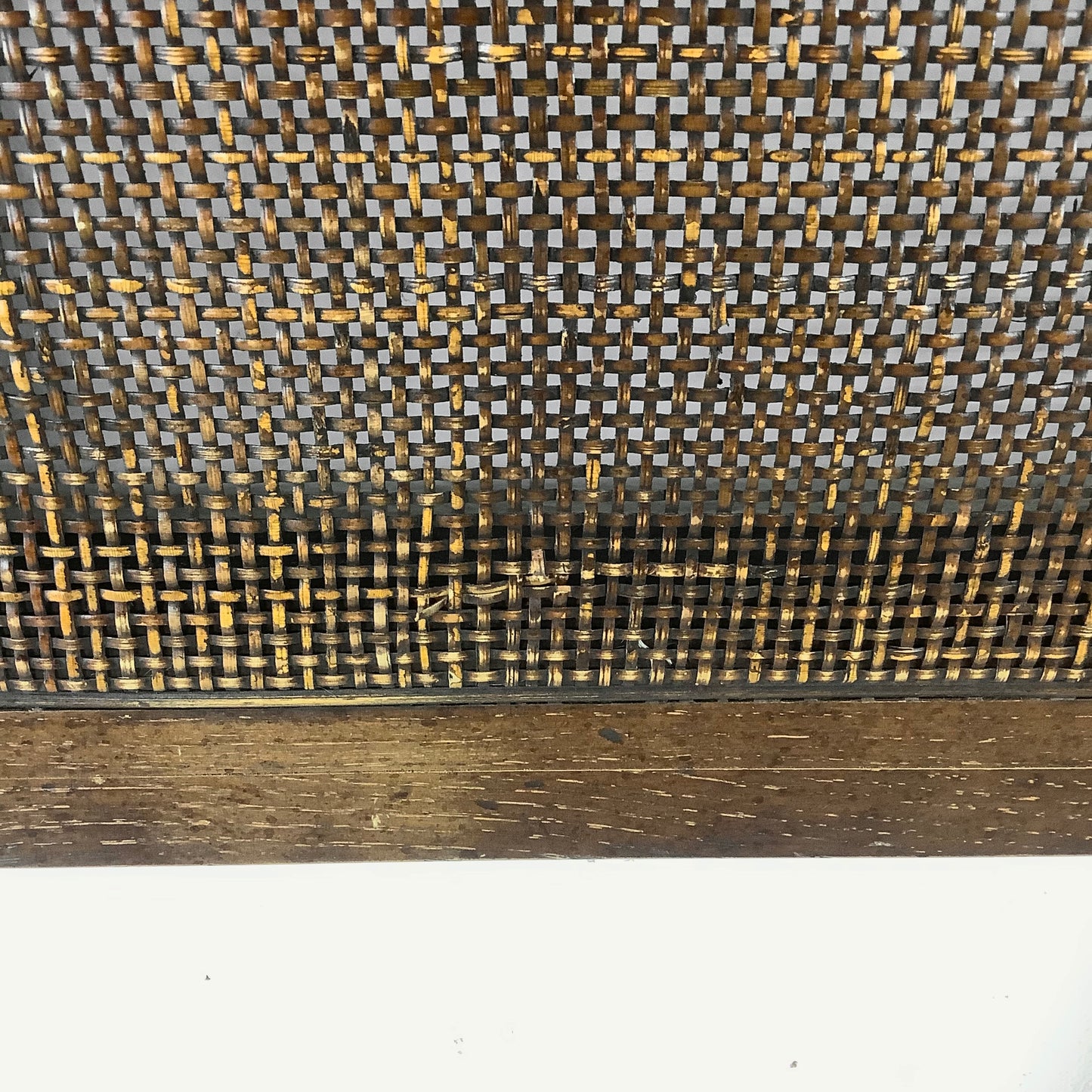 Mid-Century Cane Front Headboard- King Size