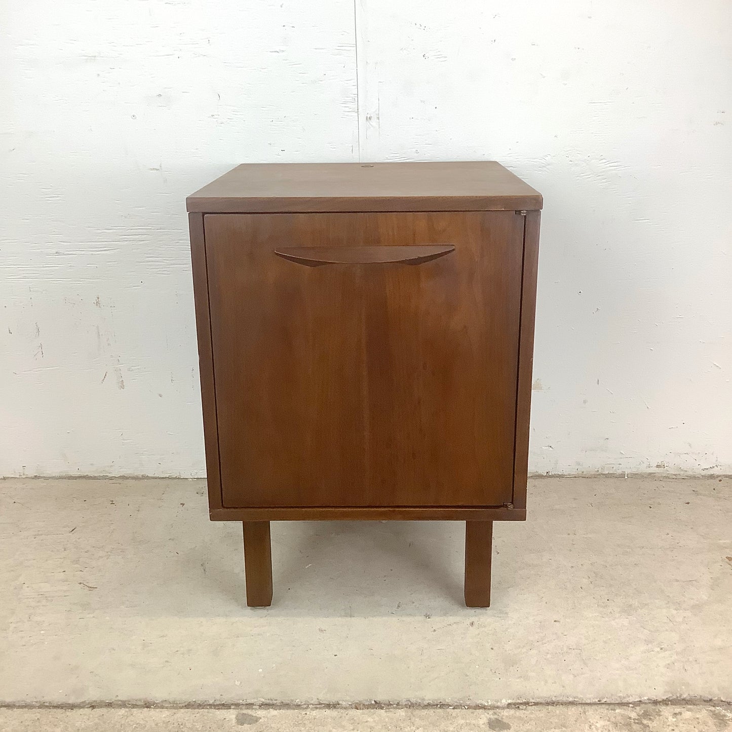 Mid-Century Teak Record Cabinet or Bedside Table