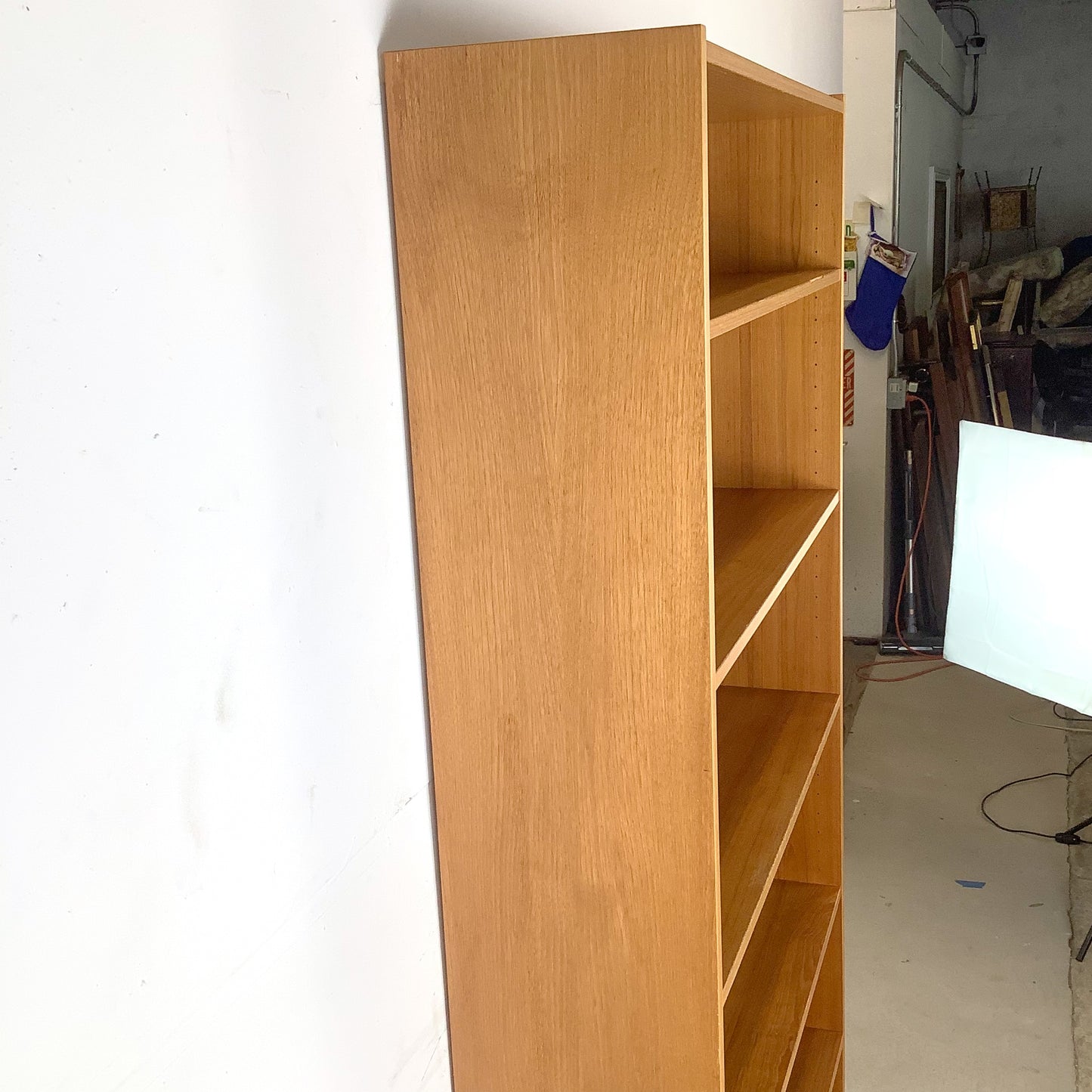 Scandinavian Modern Style Teak Bookcase | Open Display Shelving Cabinet