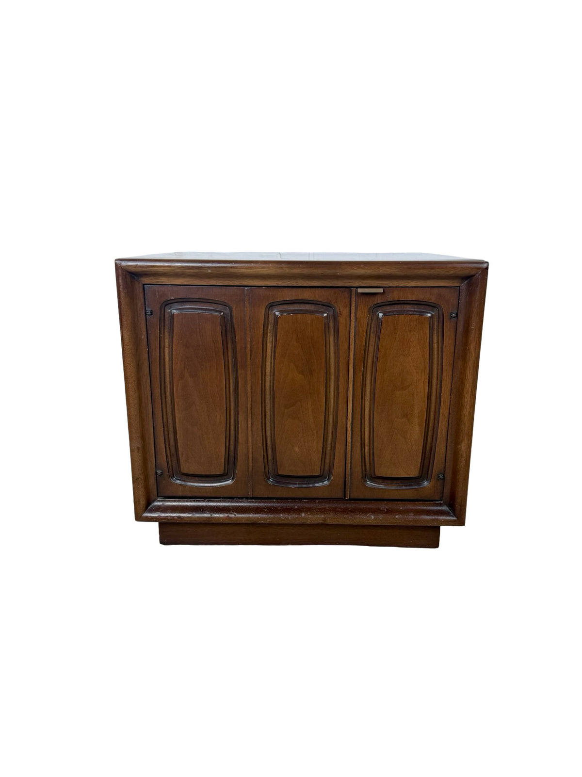 Vintage Broyhill Premier Emphasis Walnut Mid-Century Cabinet End Table / Nightstand
