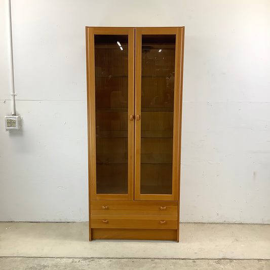 Scandinavian Modern Teak Display Case or Bookcase Cabinet by Domino Mobler