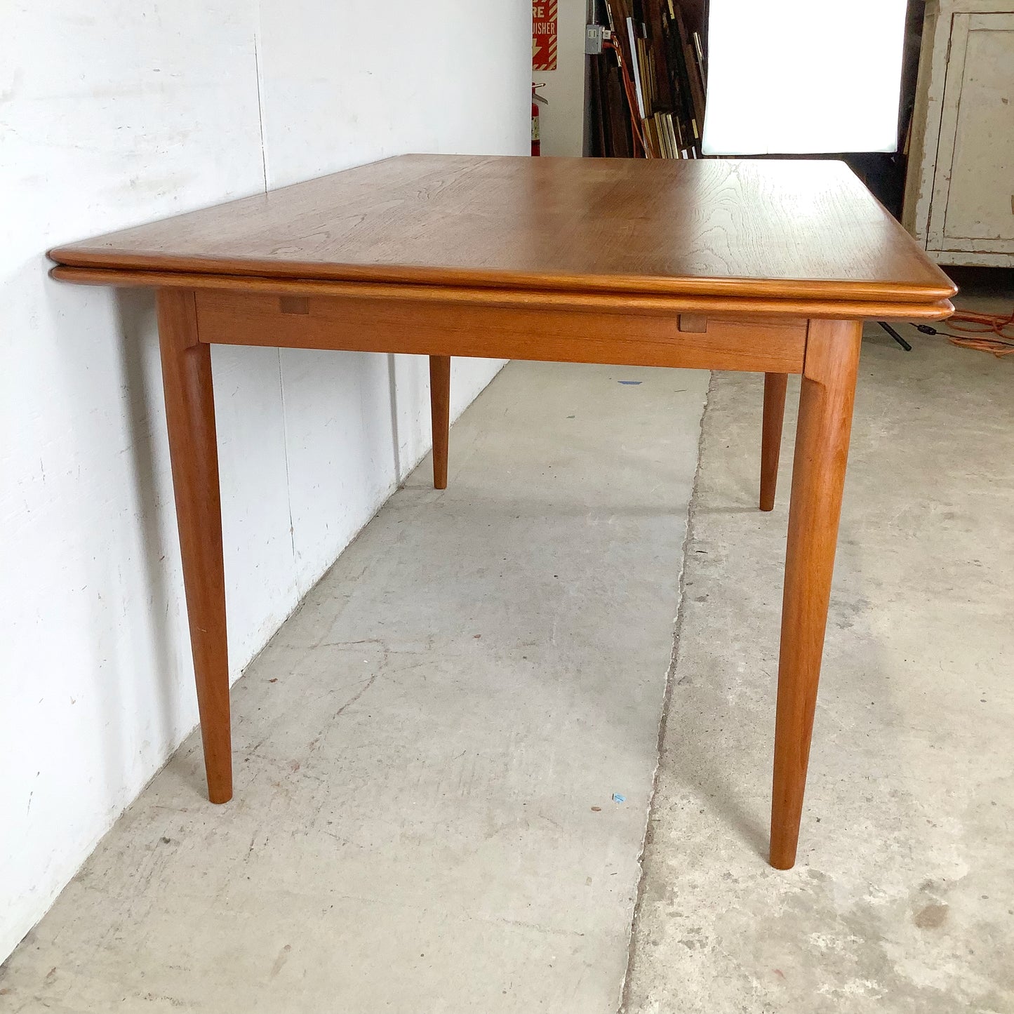Mid-Century Danish Teak Dining Table with Draw Leaves by Skovmand & Andersen for Moreddi