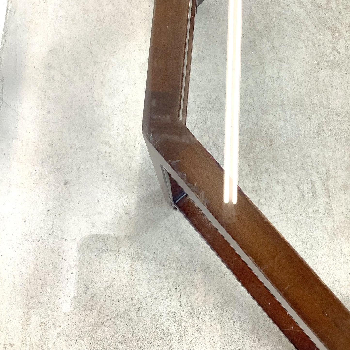 Vintage Modern Octagonal Glass Coffee Table