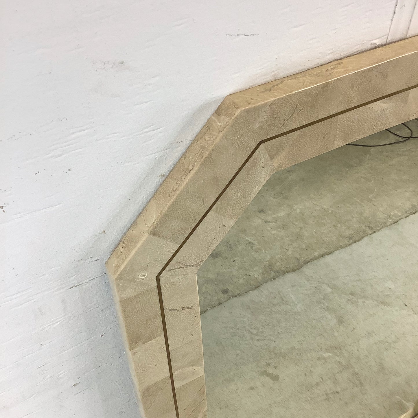 Vintage Tessellated Stone Wall Mirror