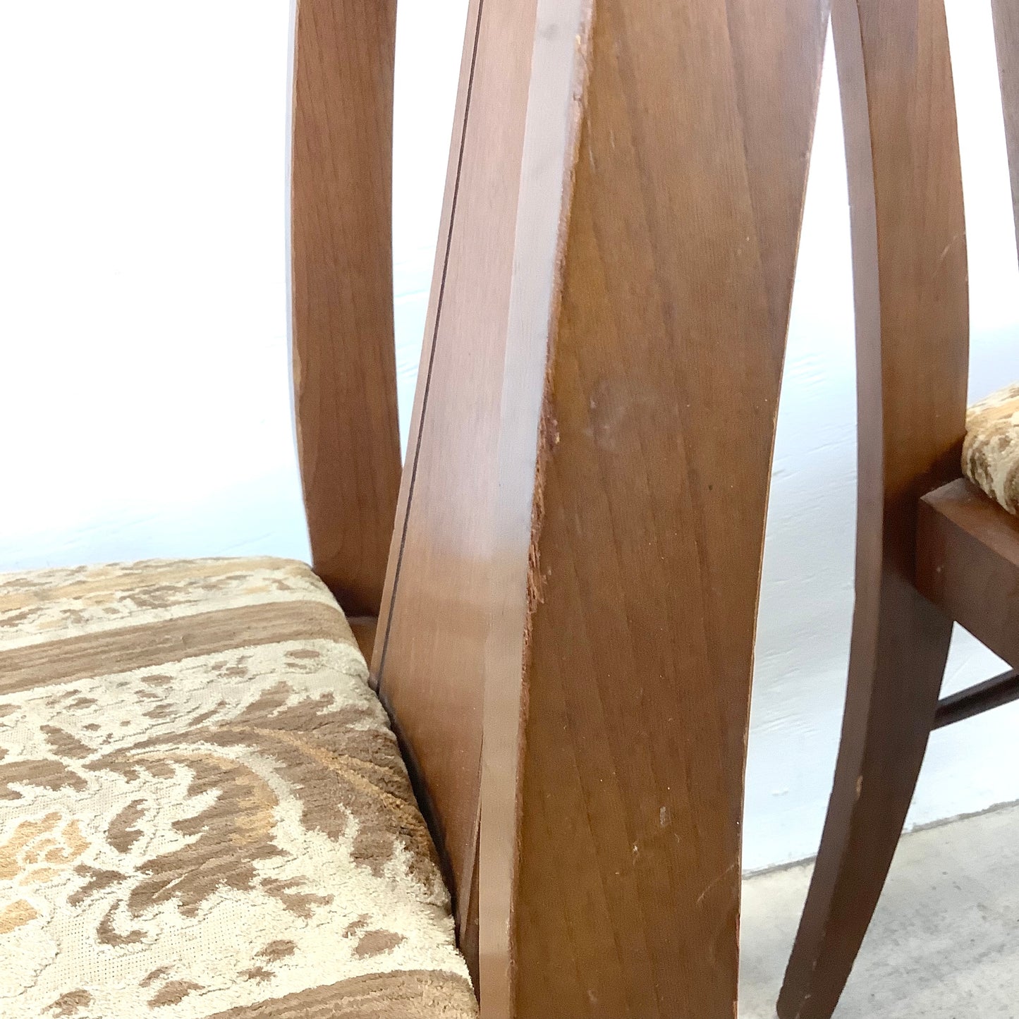 Mid-Century Walnut Dining Room Chairs- A Pair