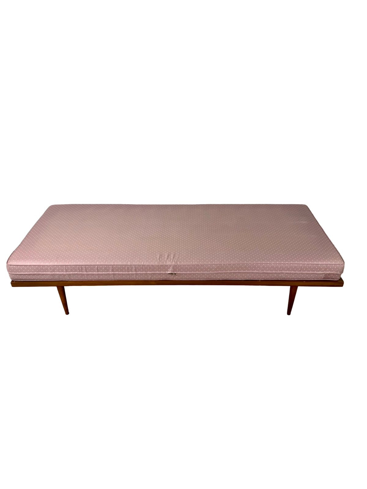 Vintage Mid-Century Modern Pink Platform Sofa & Daybed