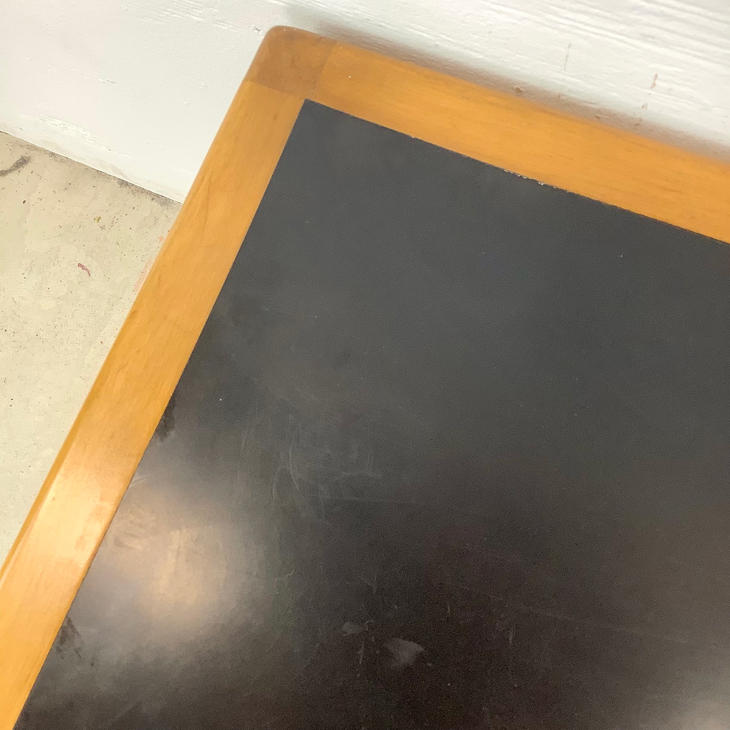 Mid-Century Modern Walnut Nesting Tables with Black Tops