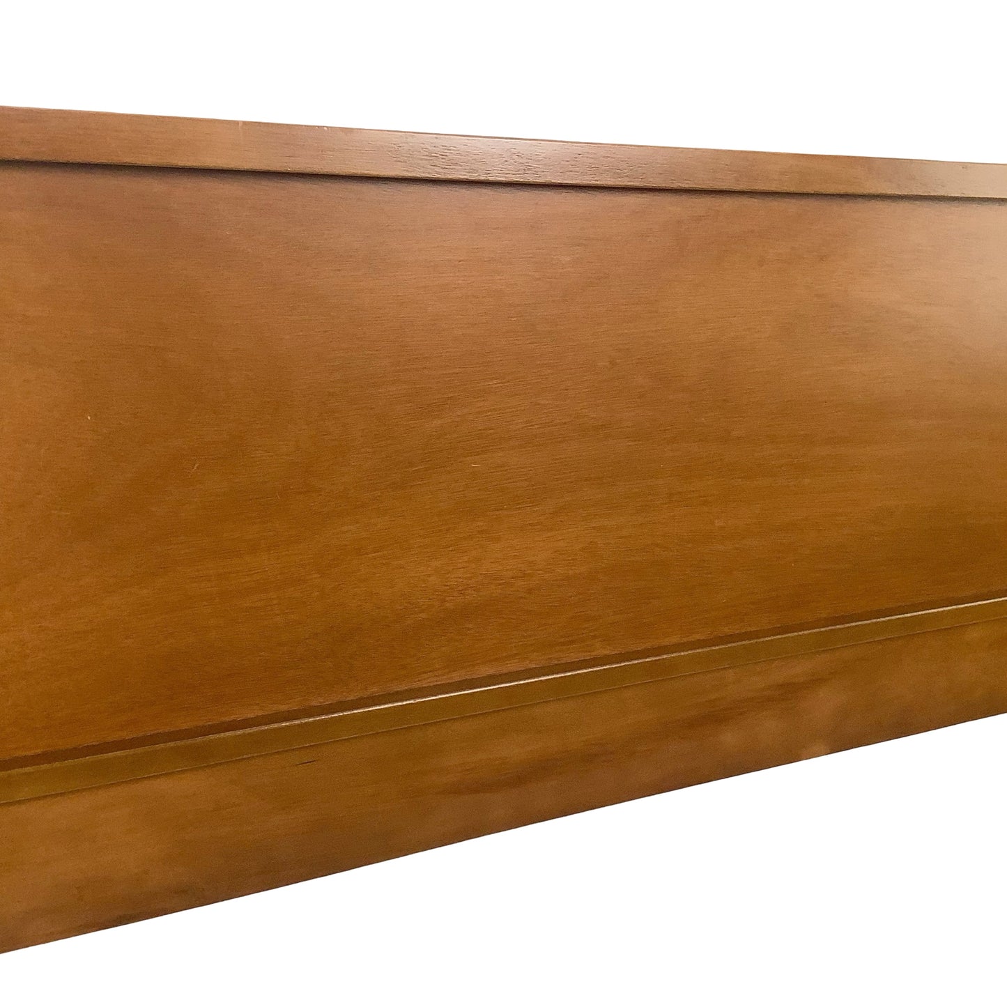Mid-Century Modern Walnut Headboard | Vintage Full Size | Open Frame Design