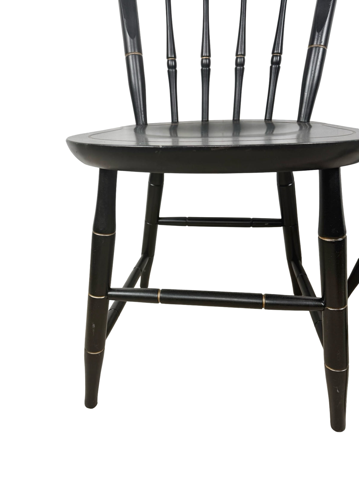 Pair of Vintage Nichols & Stone Windsor Side Chairs with Cedar Crest College Crest